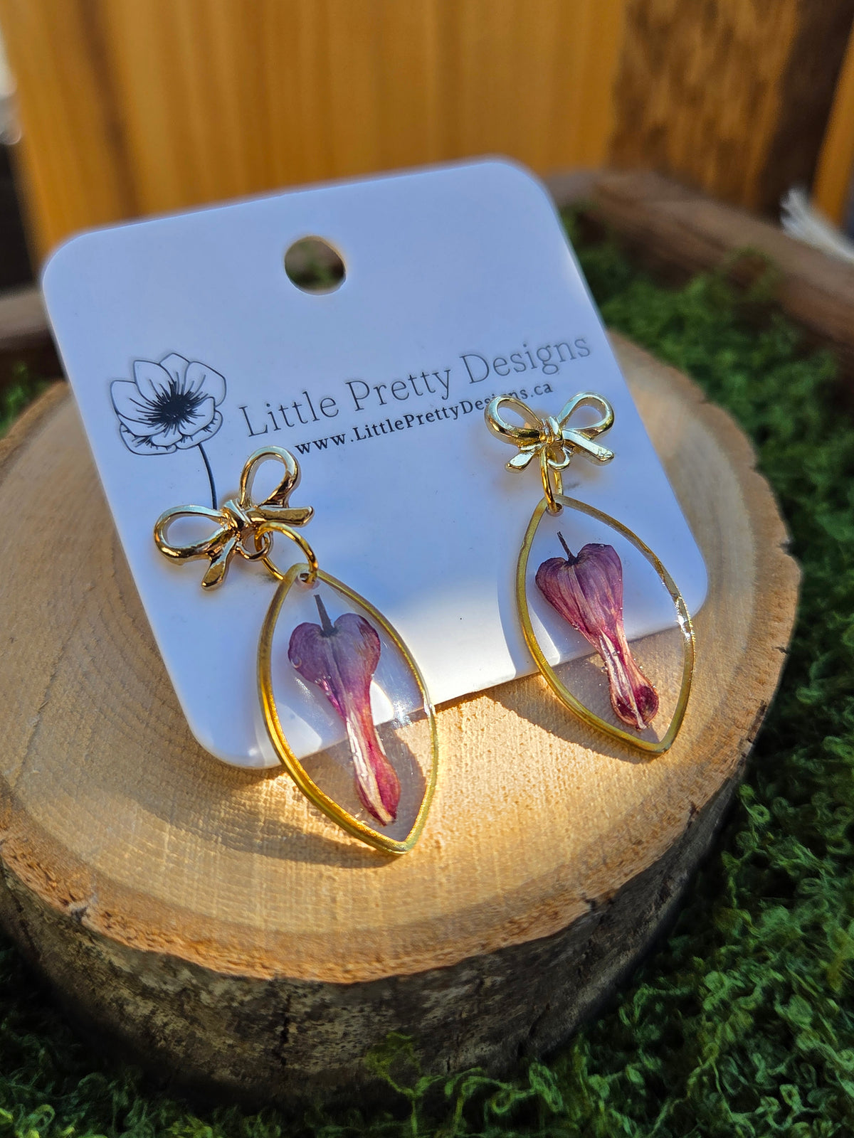 Pressed Flower Earrings