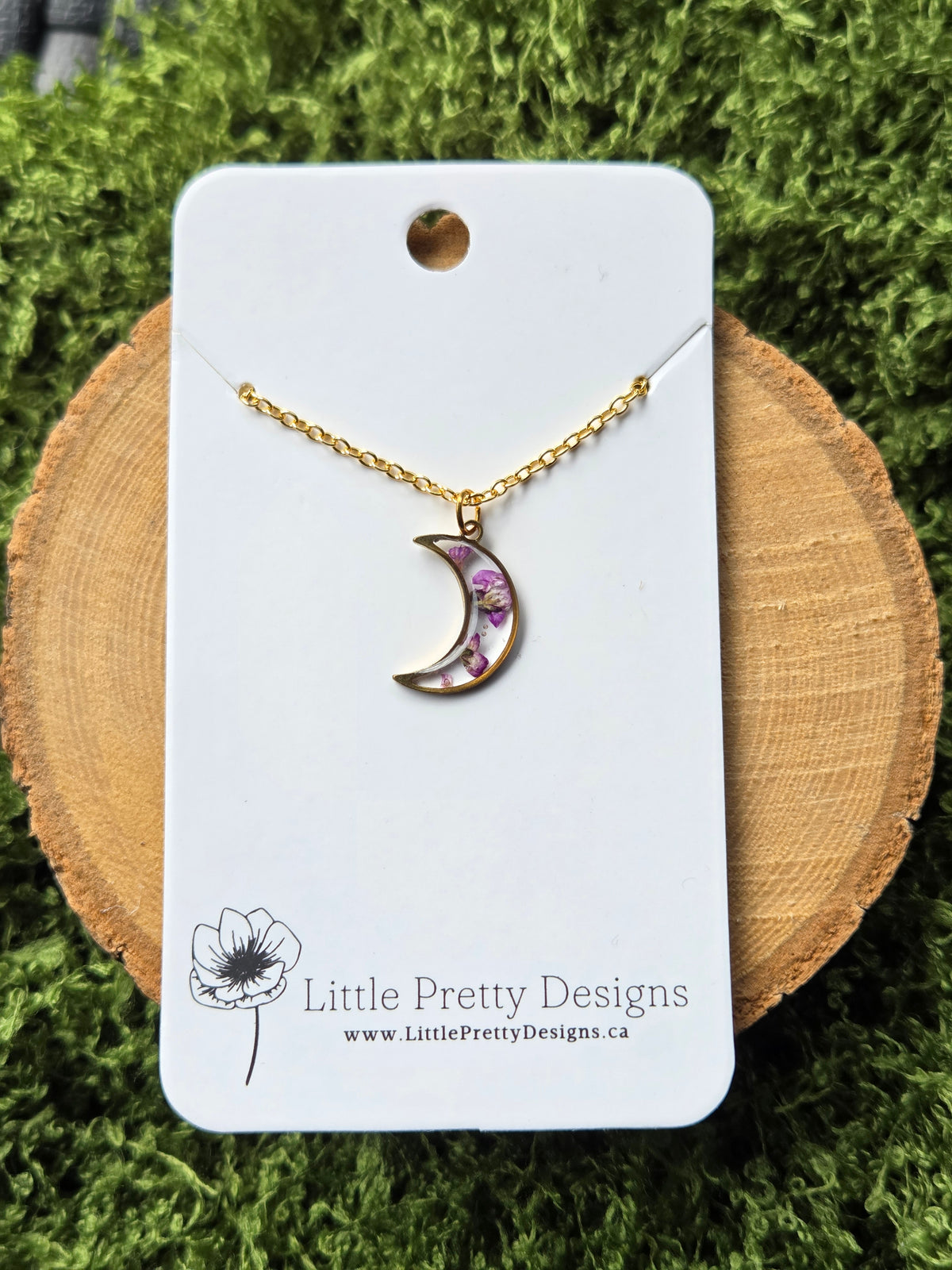 Mini moon Flower Necklace