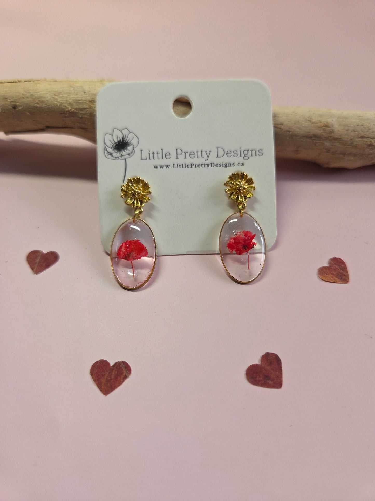 Pressed Flower Earrings