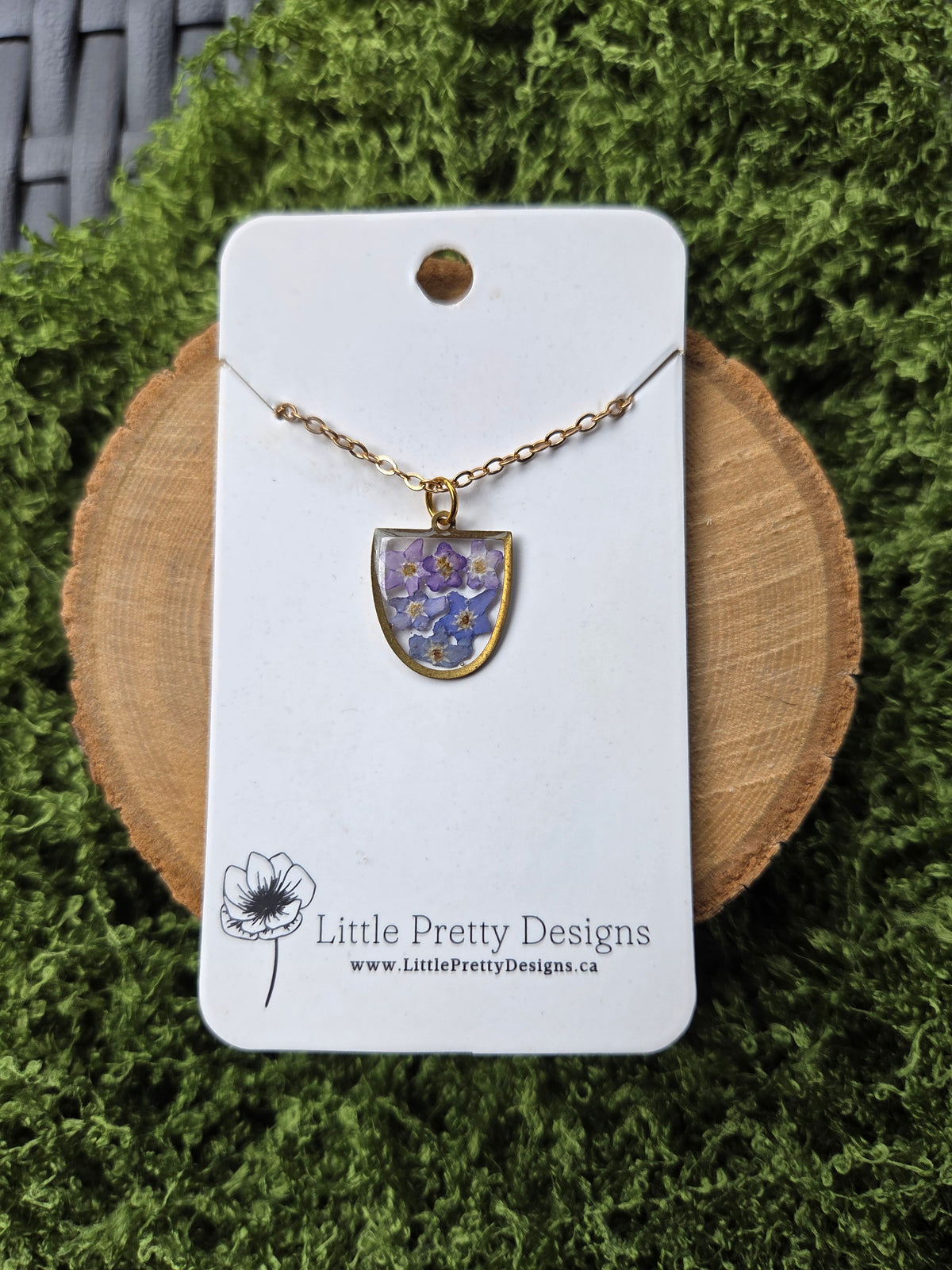 Pressed Flower Necklace