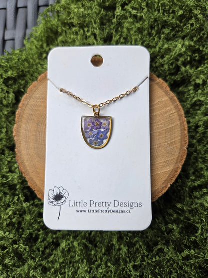 Pressed Flower Necklace