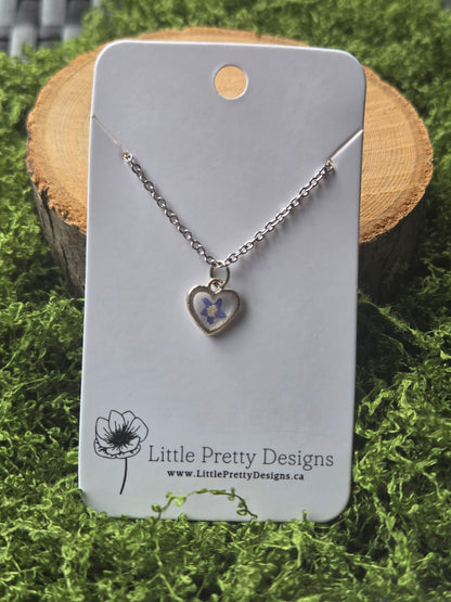 Heart flower Necklace
