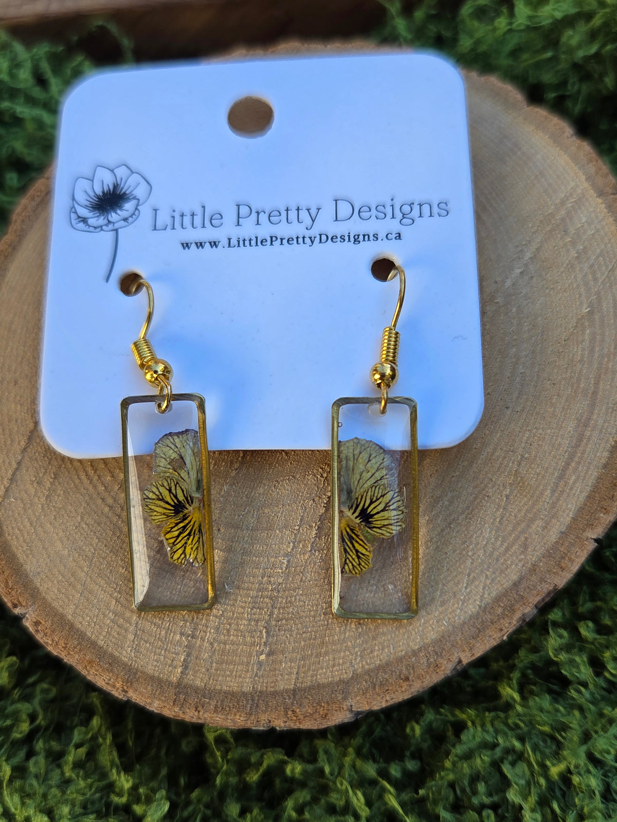 Pressed Flower Earrings