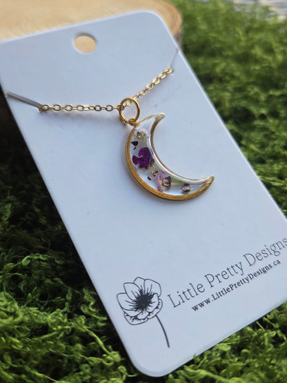 Pressed Flower Necklace