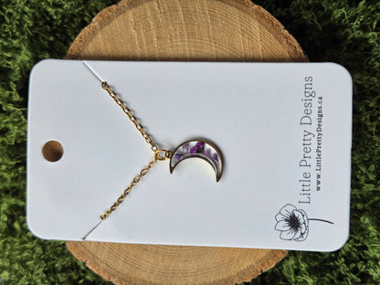 Mini moon Flower Necklace