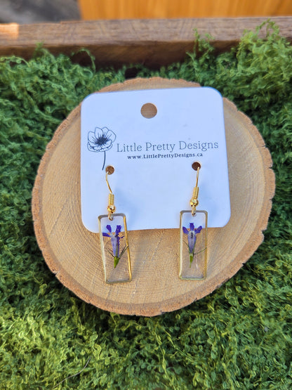 Pressed Flower Earrings