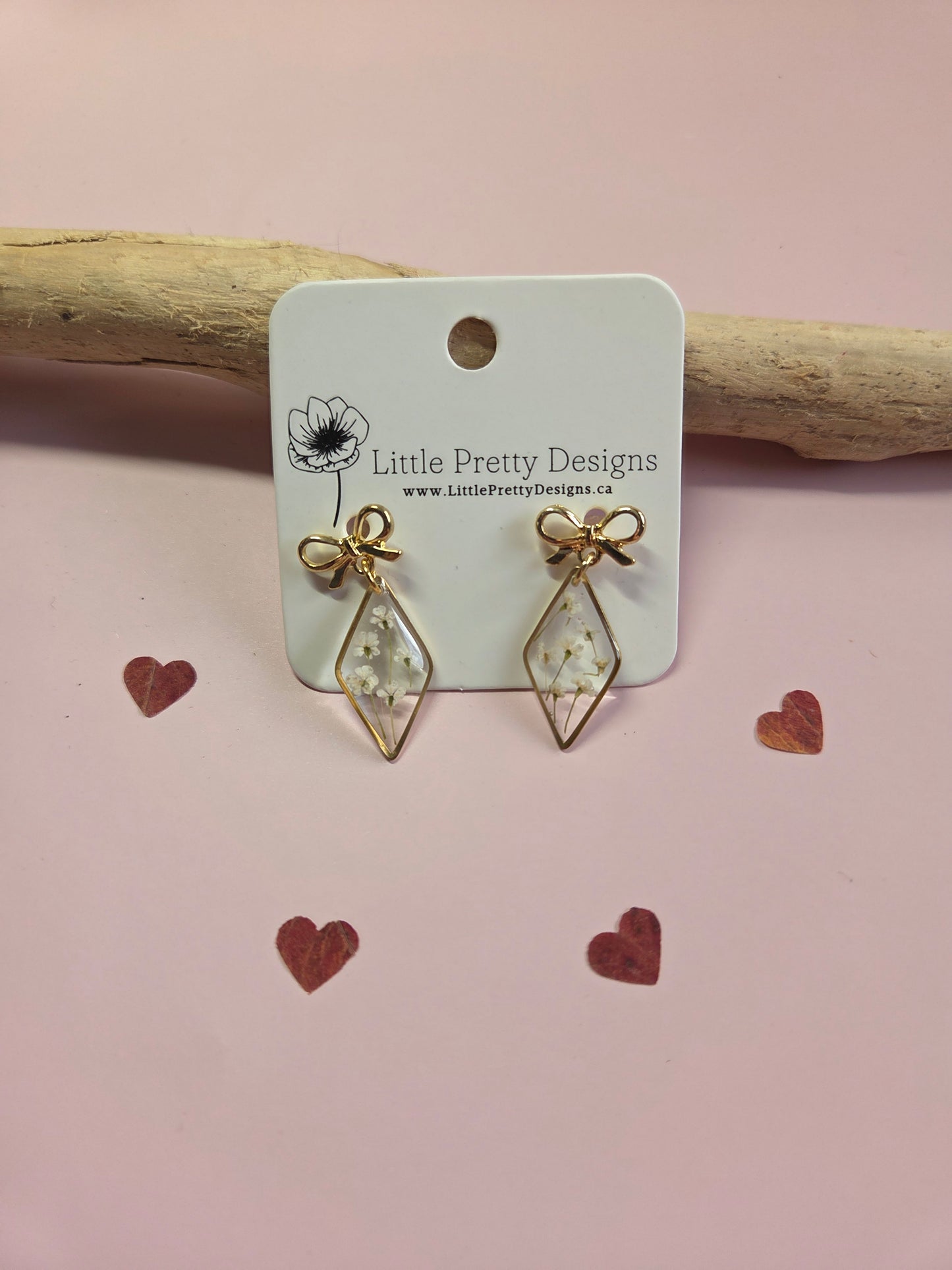 Pressed Flower Earrings