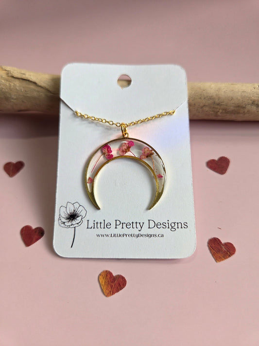 Pressed Flower Necklace