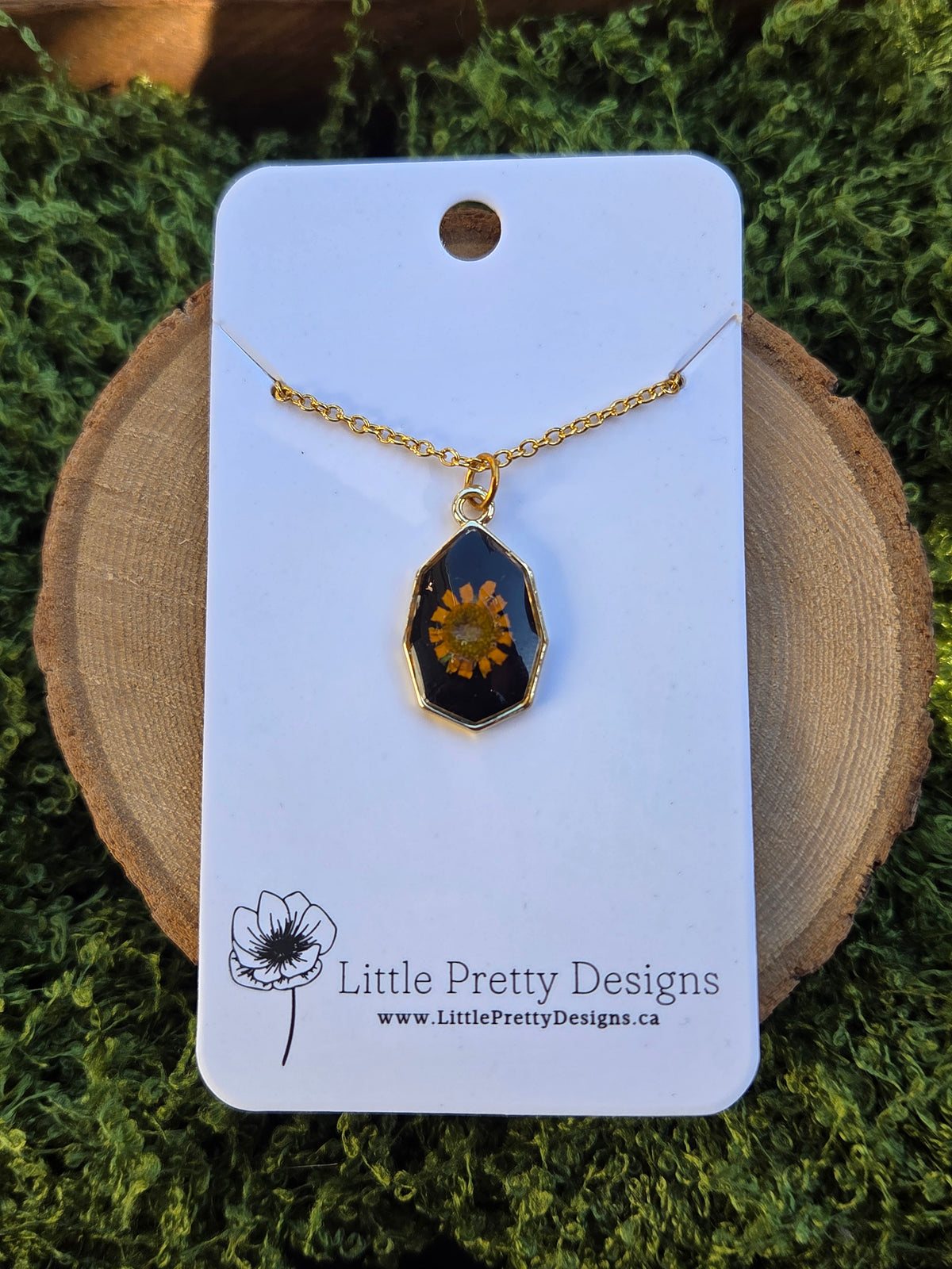 Octagon Flower Necklace