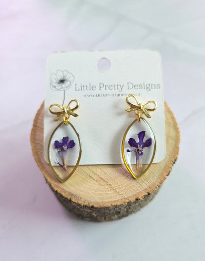 Pressed Flower Earrings