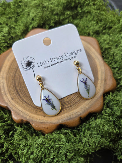 Lobelia teardrop earrings