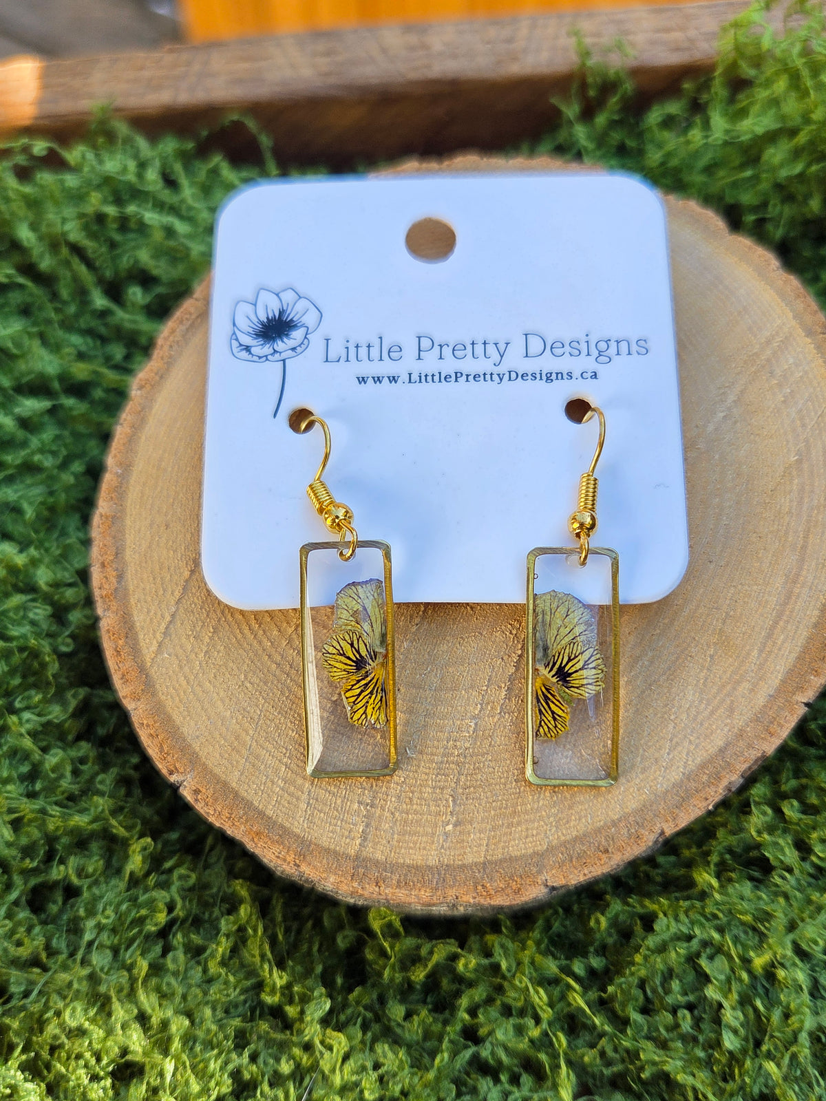Pressed Flower Earrings