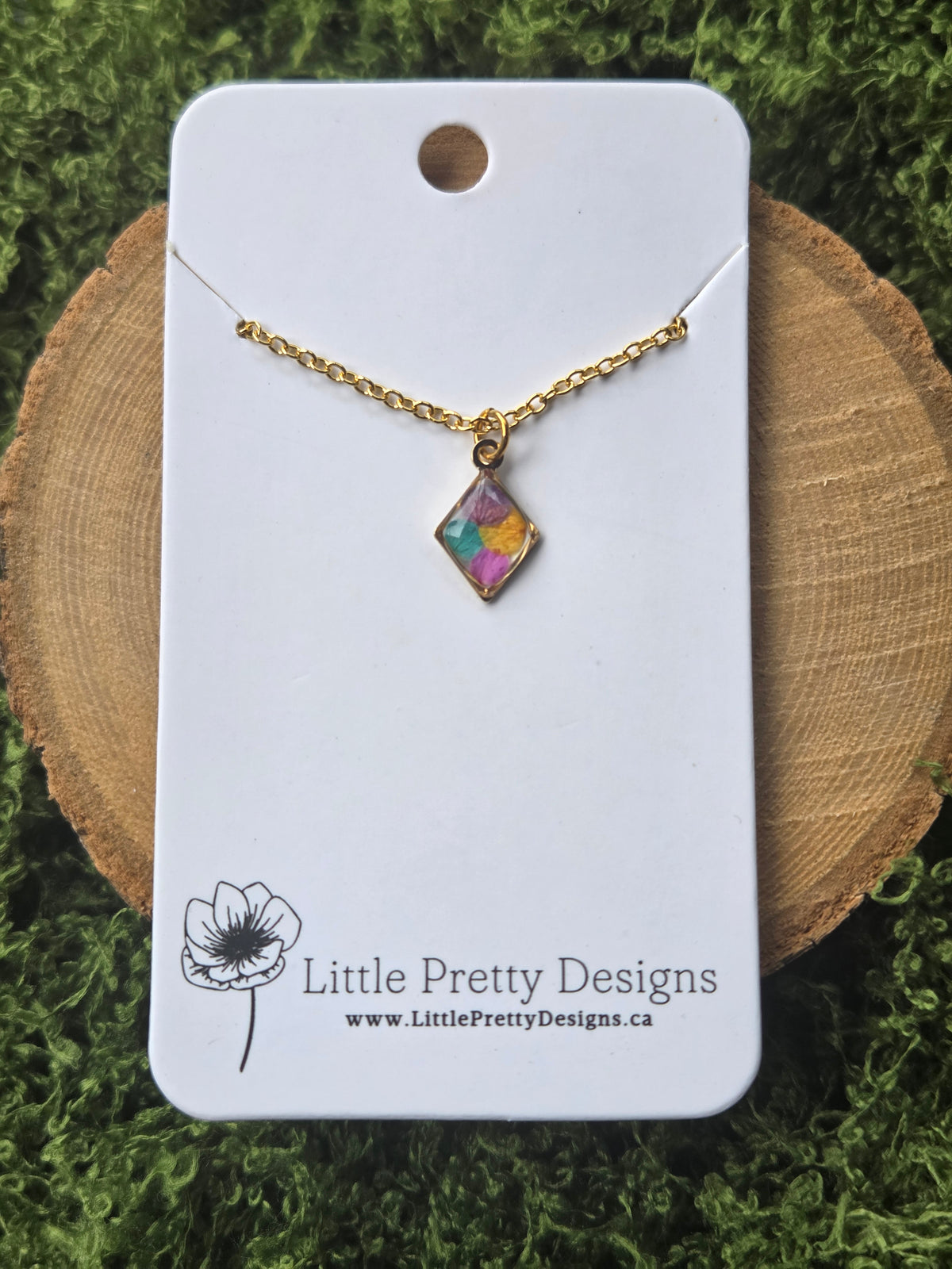 Pressed Flower Necklace
