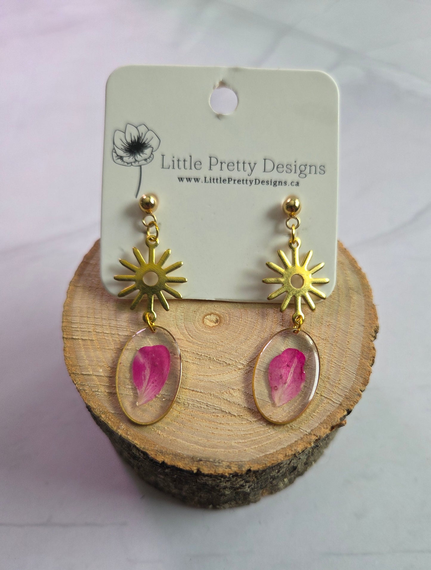 Pressed Flower Earrings