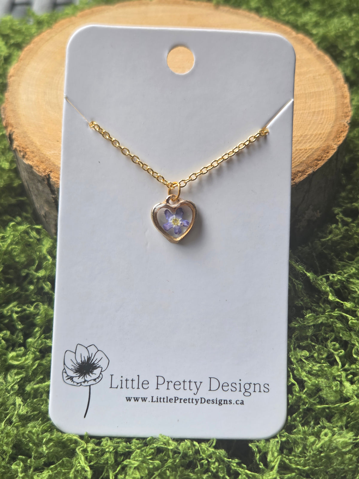 Heart flower Necklace