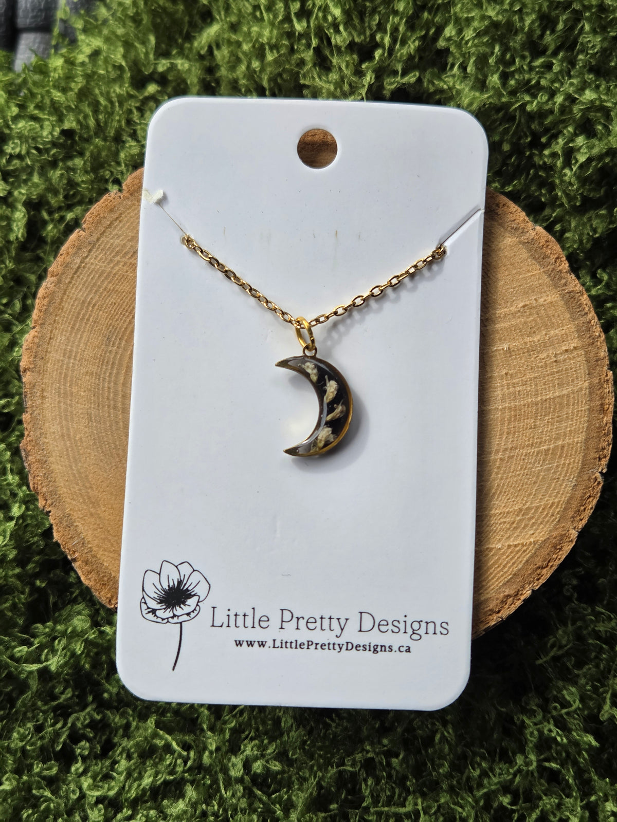 Mini moon Flower Necklace