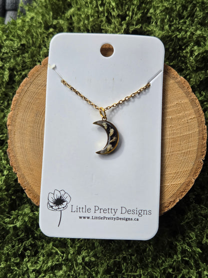 Mini moon Flower Necklace