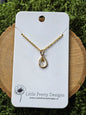 Tiny teardrop necklace
