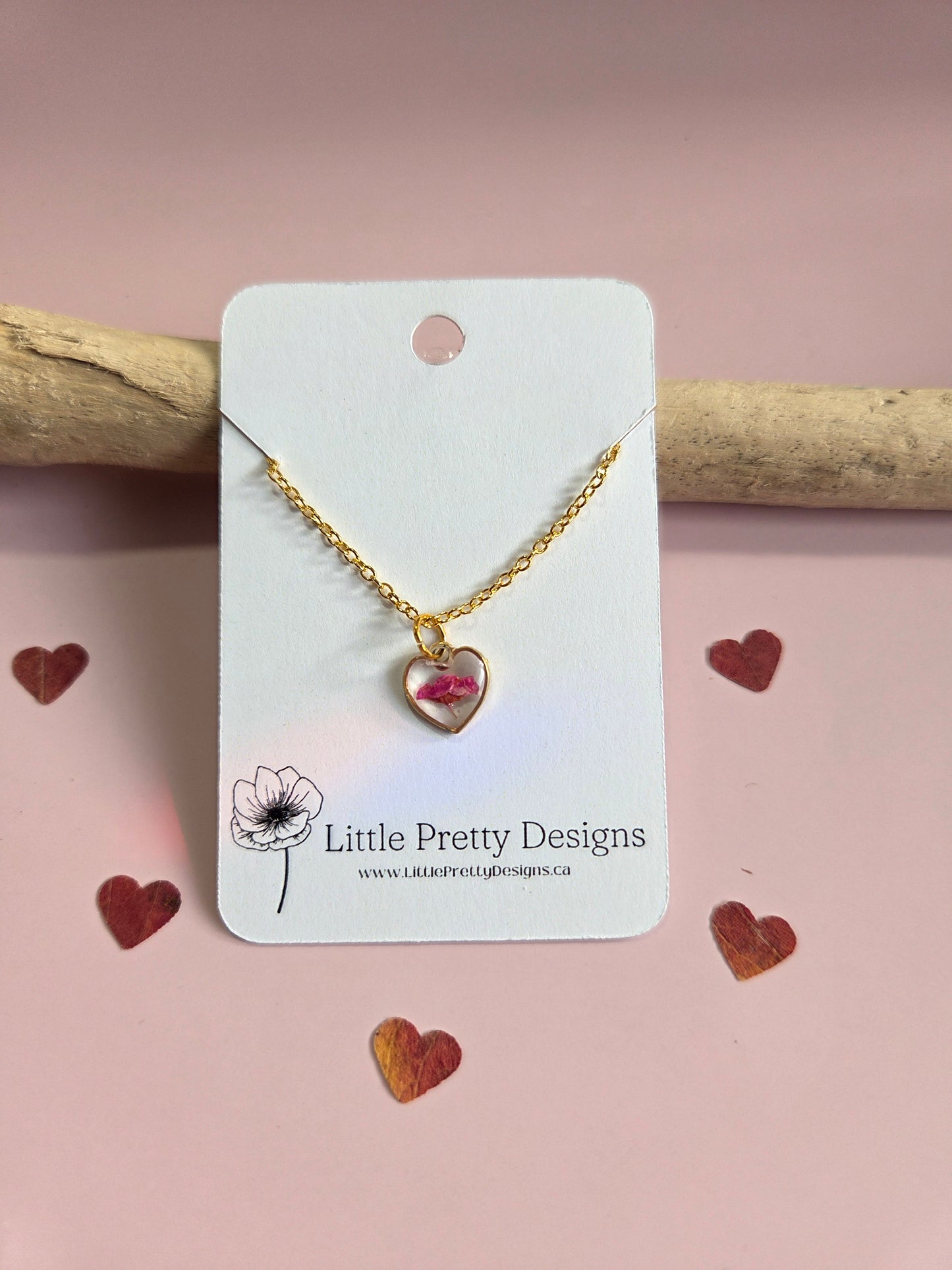 Pressed Flower Necklace