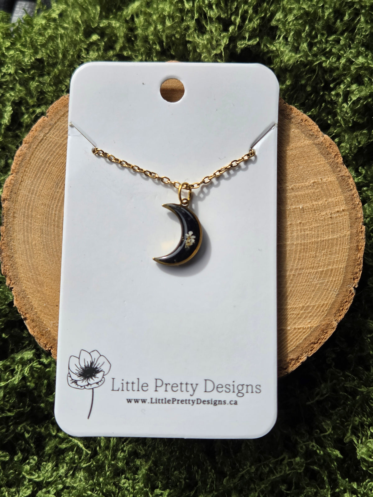 Mini moon Flower Necklace