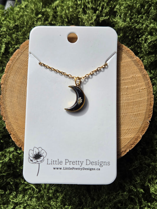 Mini moon Flower Necklace