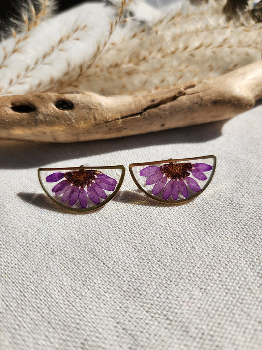 Floral Large Stud Earrings