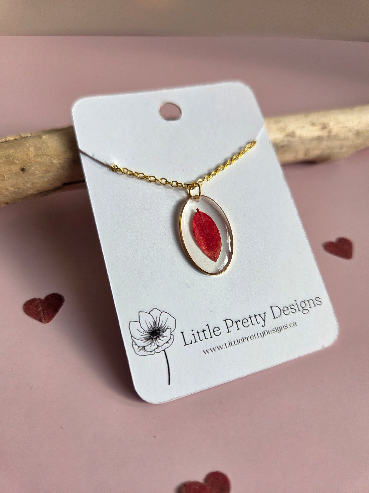 Pressed Flower Necklace