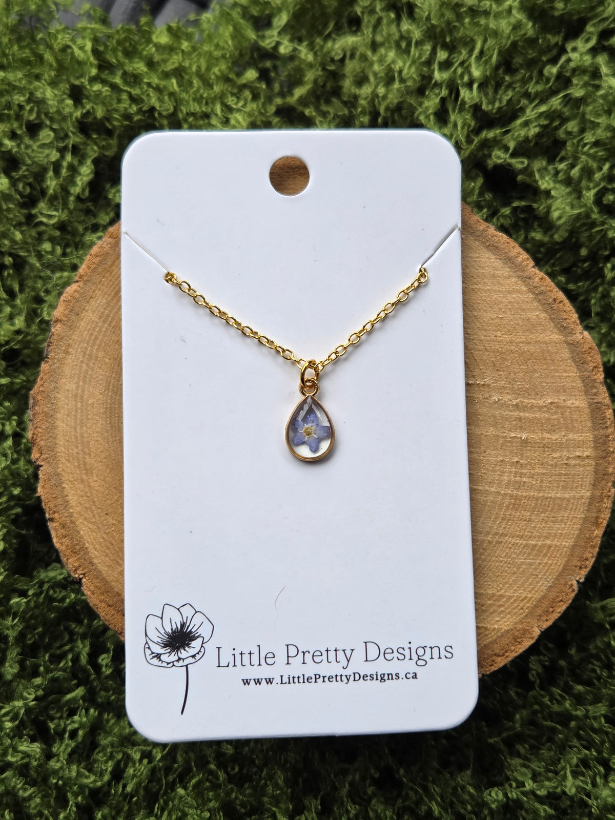 Pressed Flower Necklace
