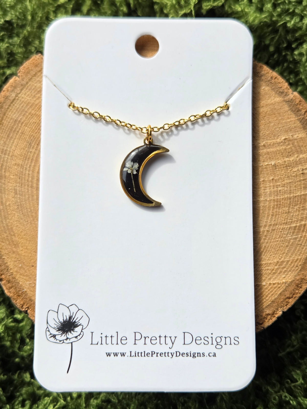 Mini moon Flower Necklace