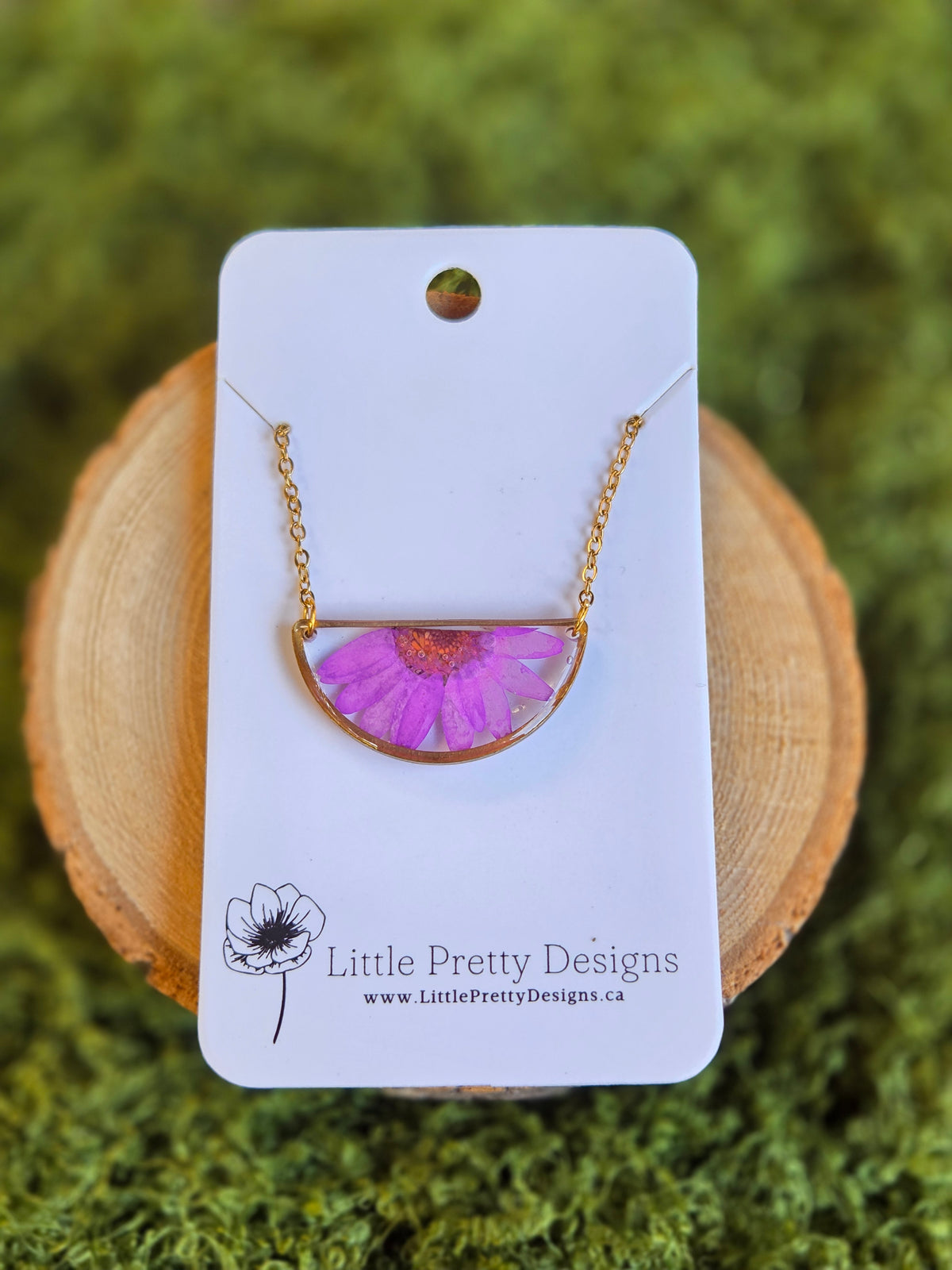 Pressed Flower Necklace