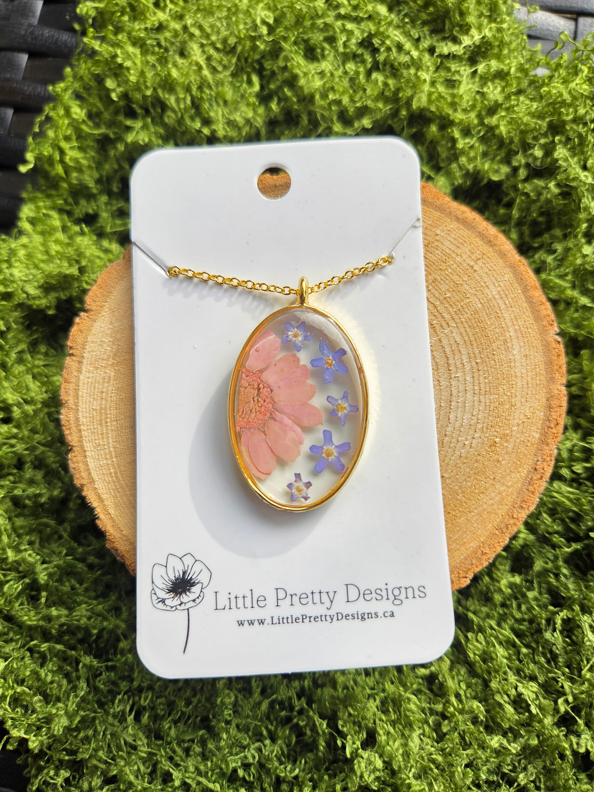 Pressed Flower Necklace