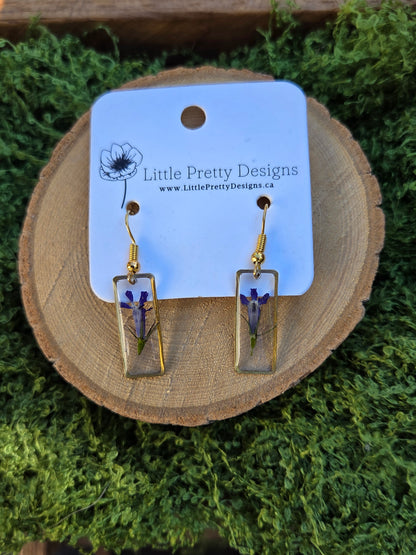 Pressed Flower Earrings