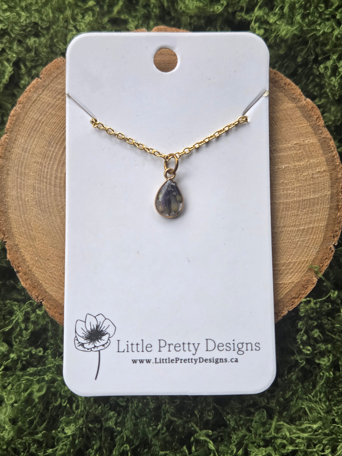 Pressed Flower Necklace