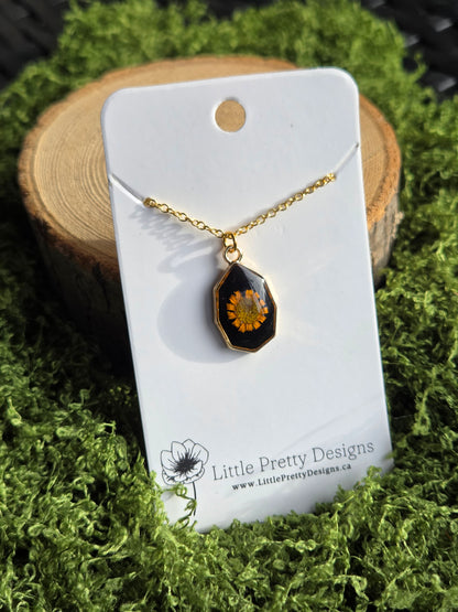 Pressed Flower Necklace