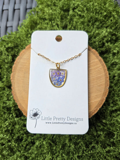 Pressed Flower Necklace