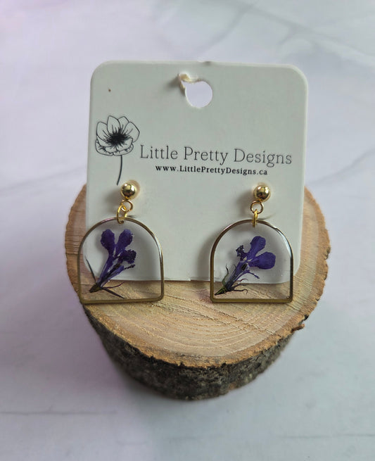 Pressed Flower Earrings
