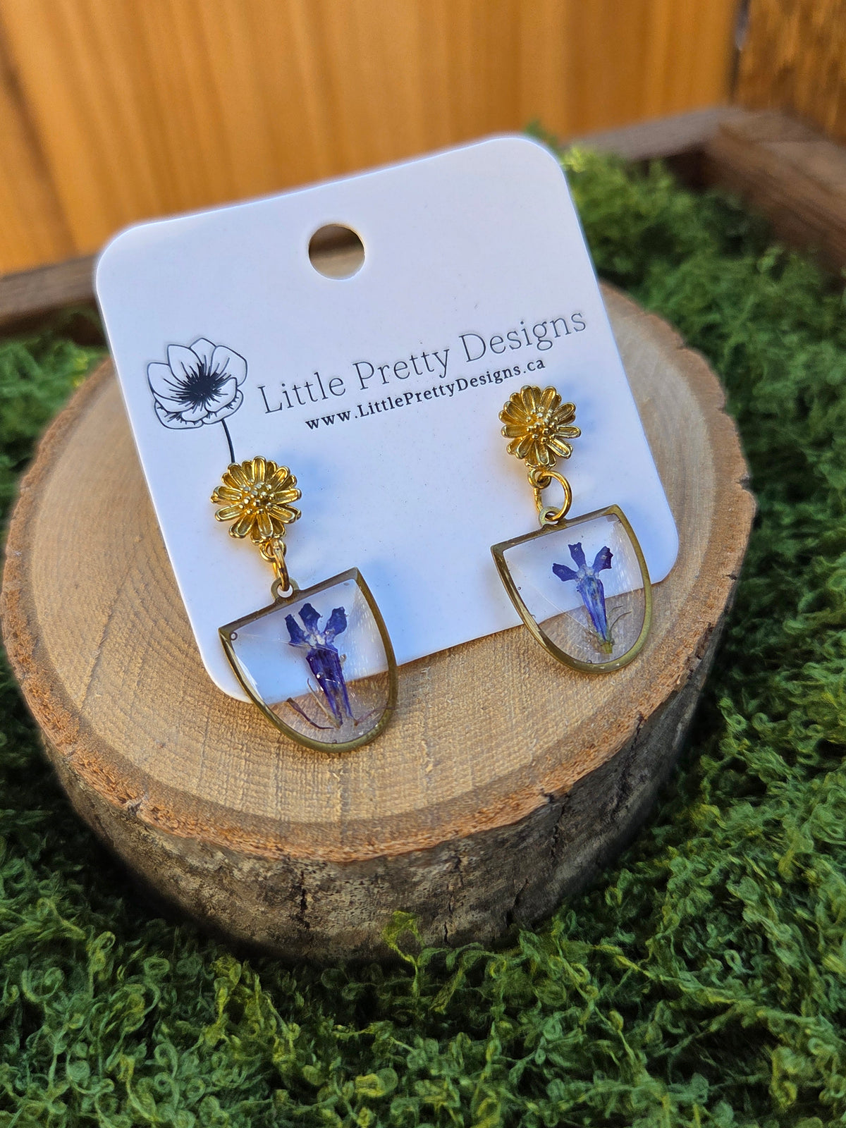 Pressed Flower Earrings