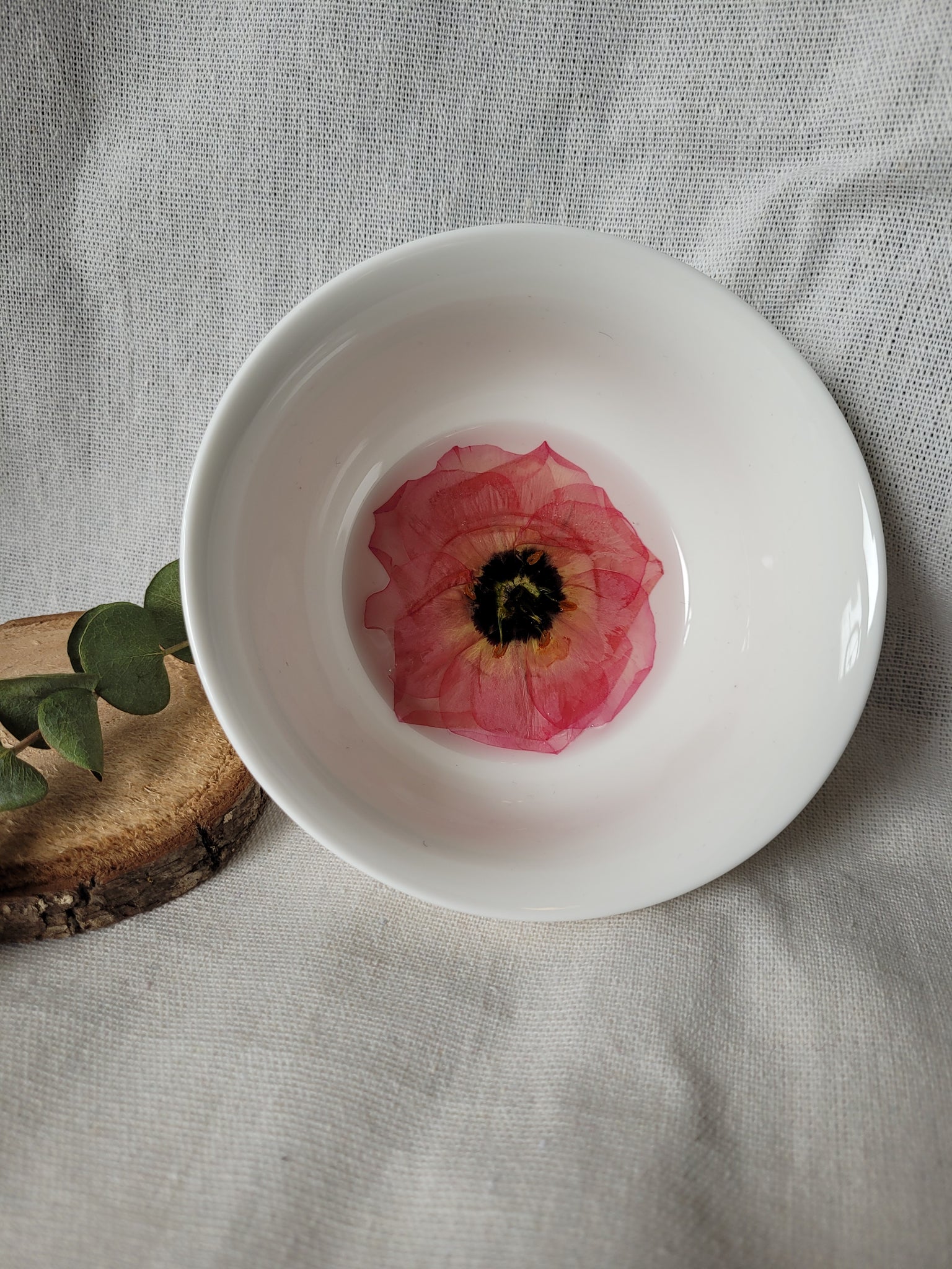 Pressed Flower Trinket Dish