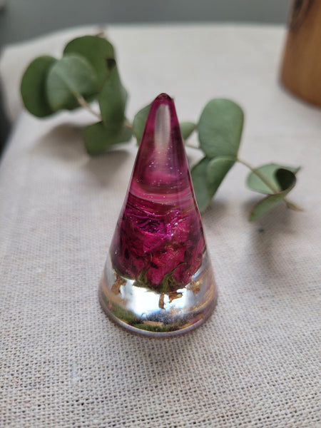 Small Floral Ring Holder