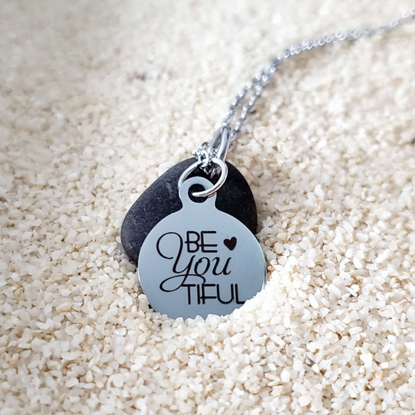 Be-You-Tiful - Beach Stone Necklace:Necklace:LittlePrettyDesigns